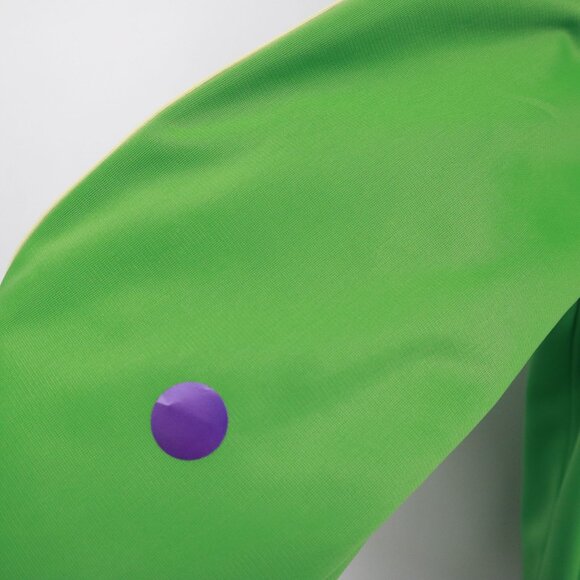 It's Happy Bunny Track Jacket Womens L Green Sporty Preppy Y2K Playful Vintage - Picture 7 of 16